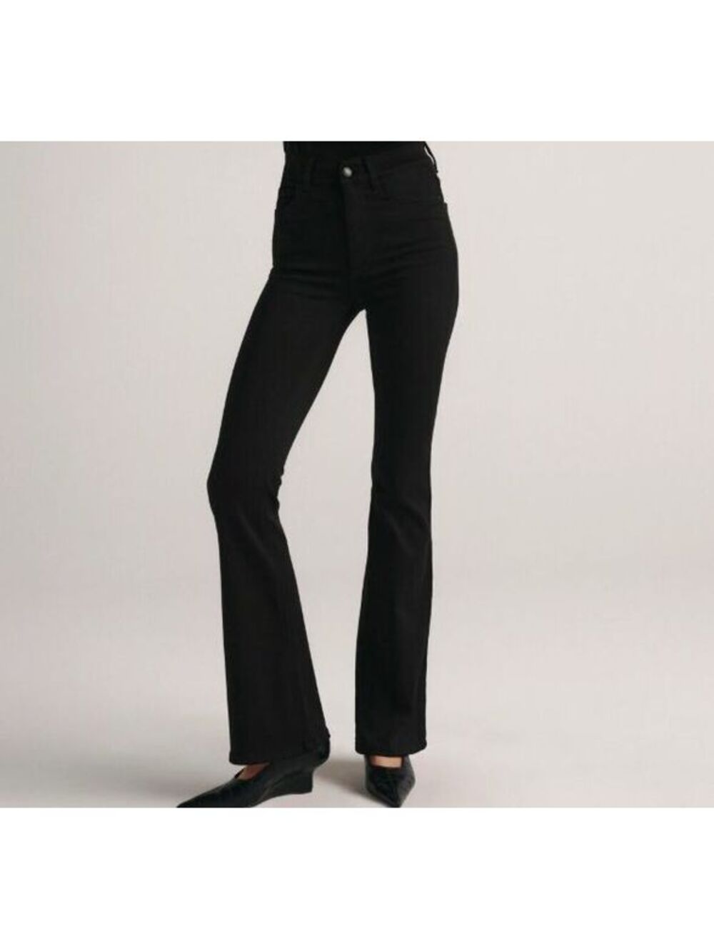 DL1961 Bridget Boot Cut High Rise Instasculpt Jeans Size W 30 L 33 Black Stretch